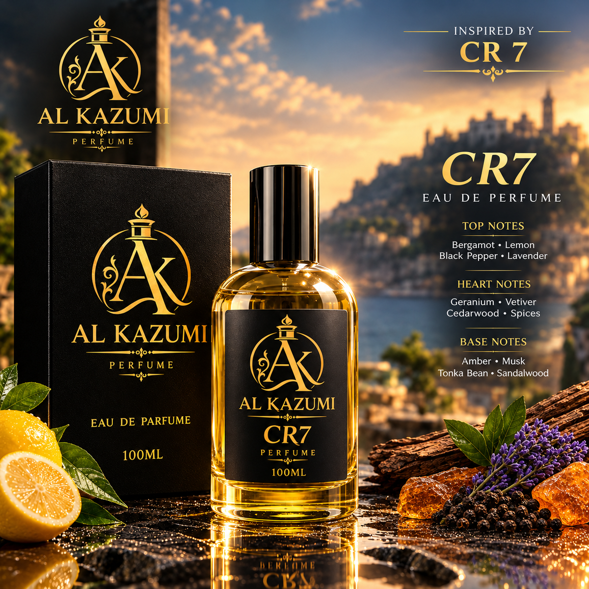 Fresh woody CR 7 premium perfume