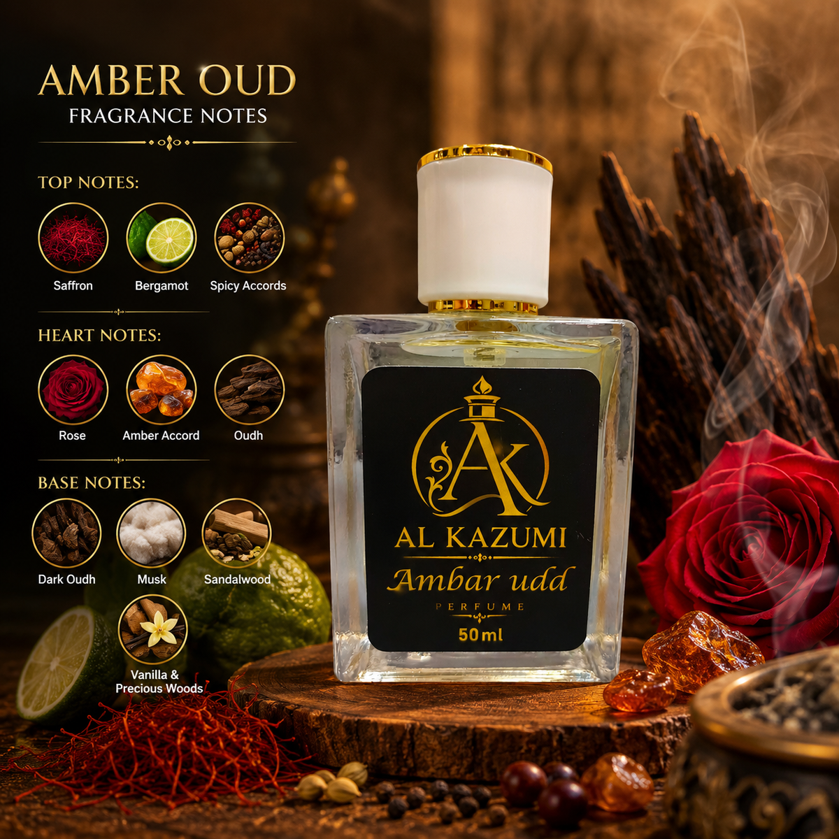 Amber oudh unisex perfume